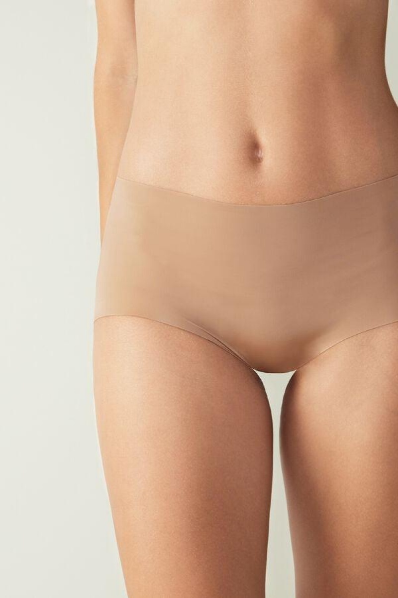 Chiloți Dama Intimissimi Seamless Microfiber Hipster Bej | RO BC2328