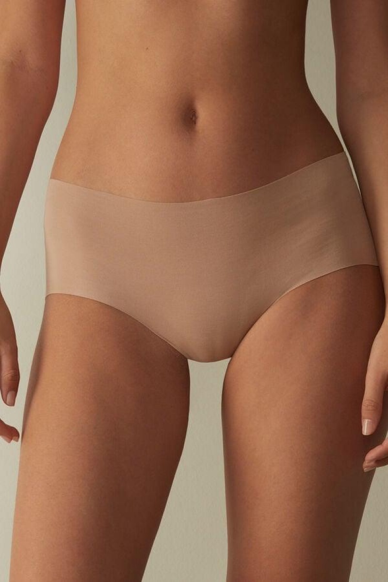 Chiloți Dama Intimissimi Seamless Supima® Bumbac Hipster Bej | RO XF2331