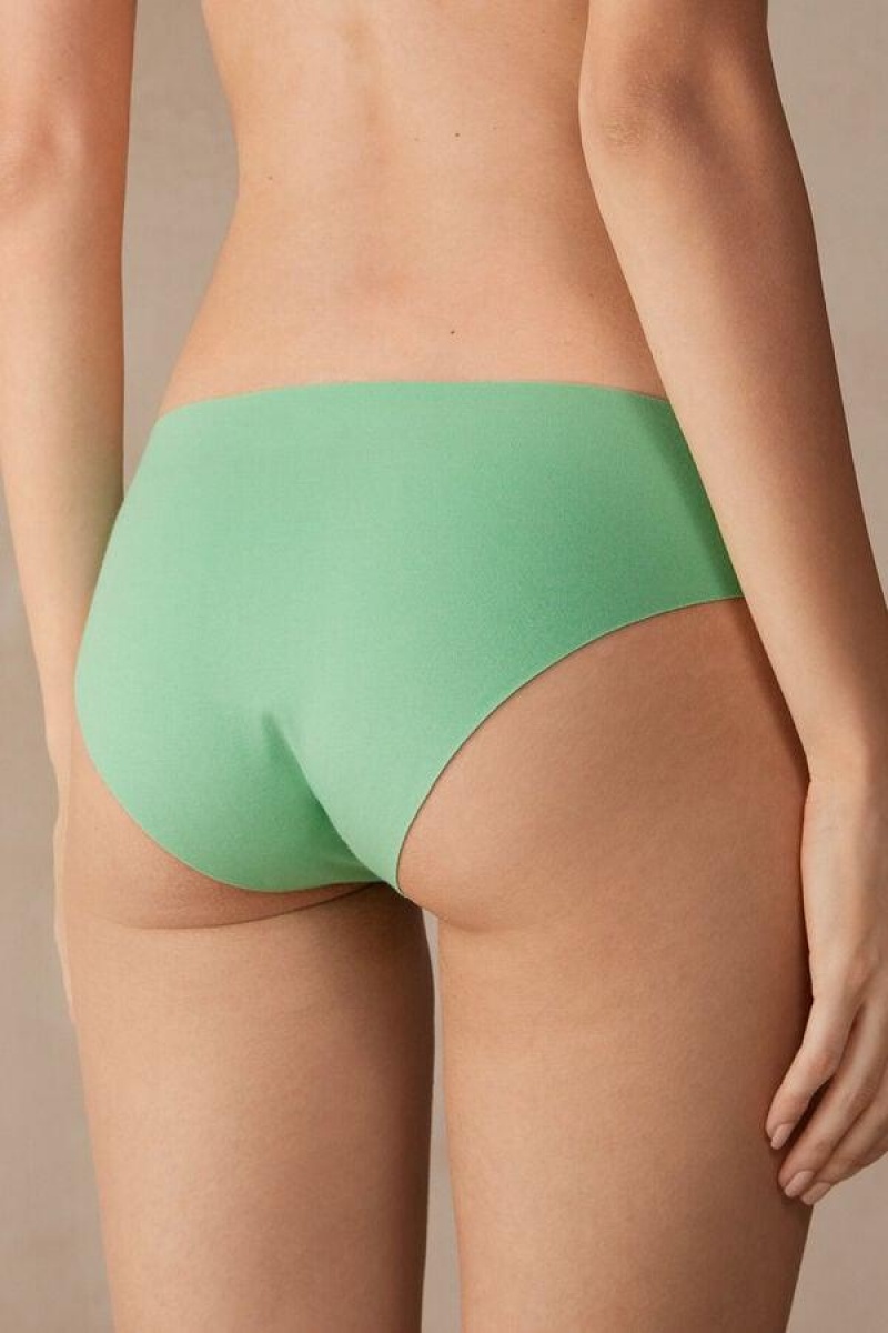 Chiloți Dama Intimissimi Seamless Supima® Bumbac Verde Menta | RO YU2372