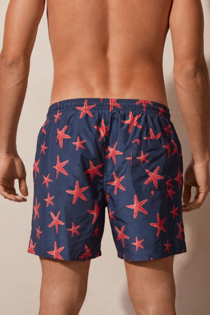 Costum Competitie Barbati Intimissimi Starfish Print Albastri | RO LH2761