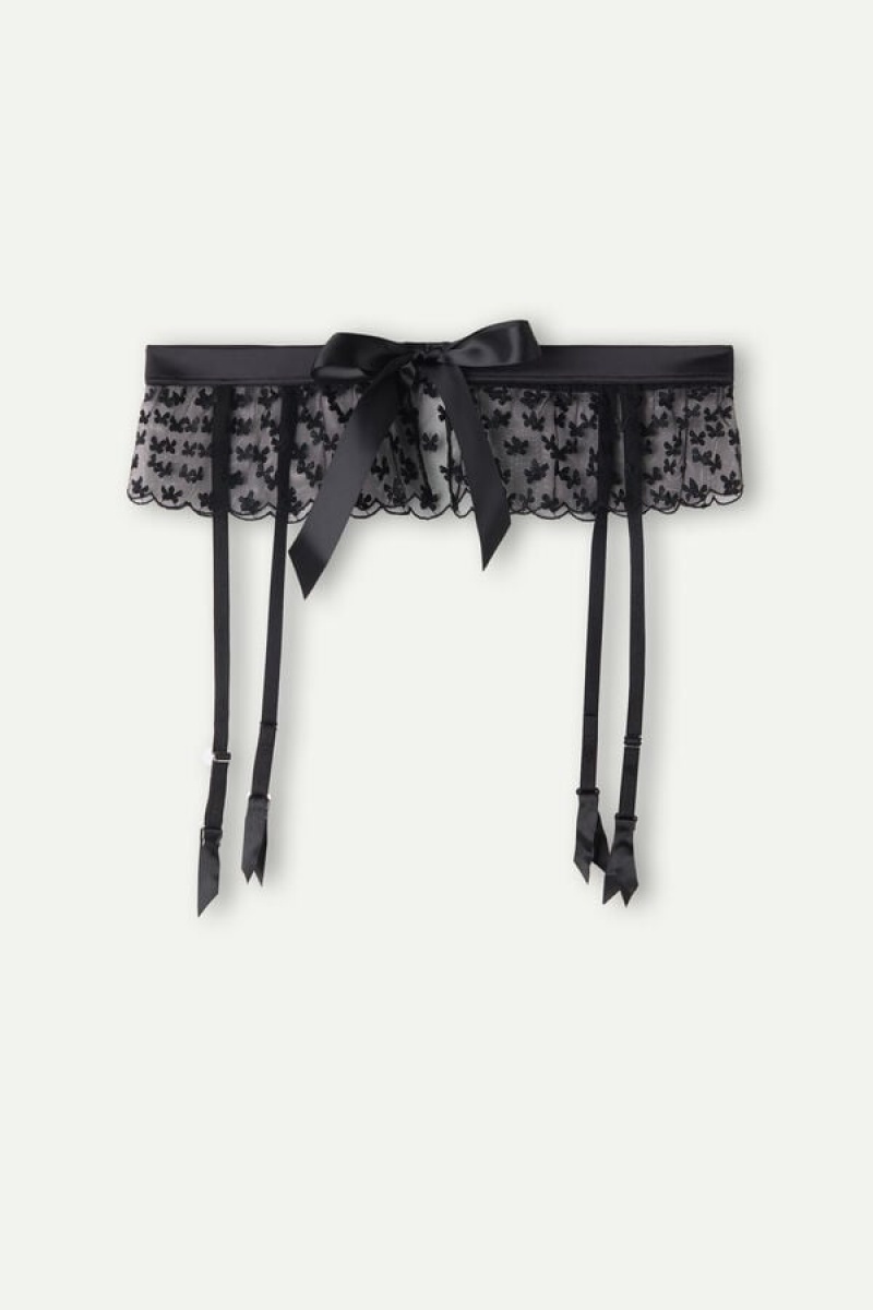 Lenjerie Dama Intimissimi Love Cadeau Garter Belt Negrii | RO TV1900