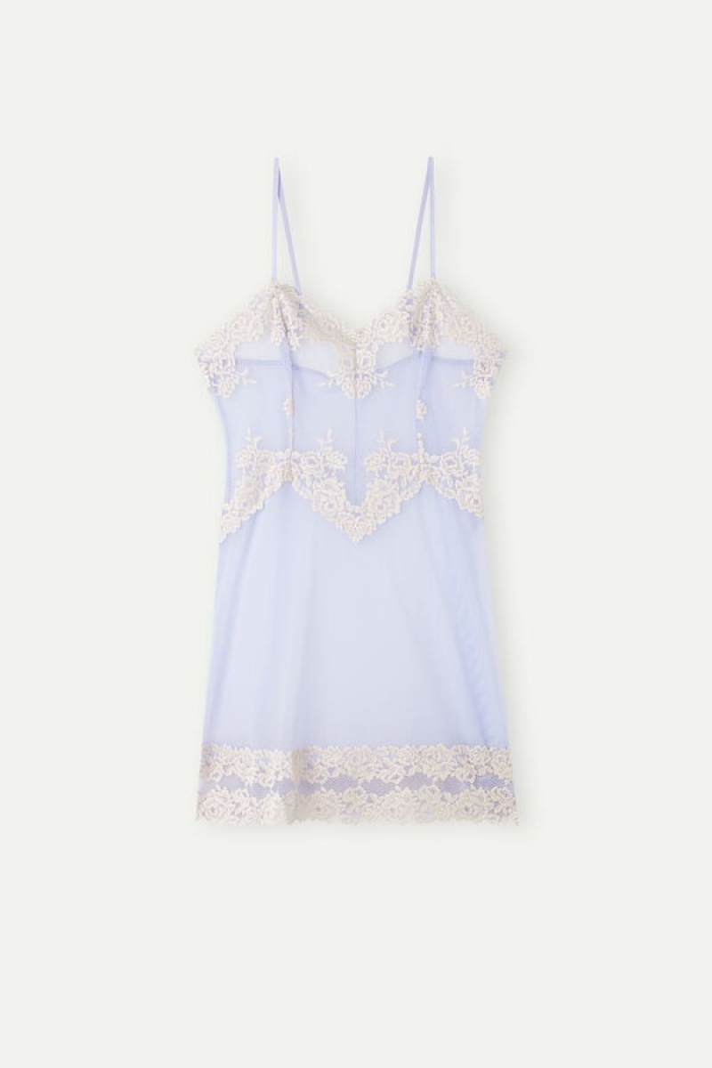 Lenjerie Dama Intimissimi Pretty Flowers Babydoll Lavanda Albi | RO QZ1948