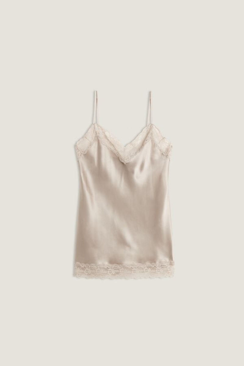 Maiou Dama Intimissimi Dantela and Silk Bej | RO DN1700