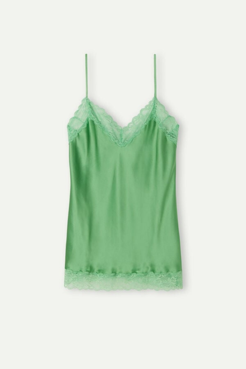 Maiou Dama Intimissimi Dantela and Silk Verde Menta | RO QZ1740