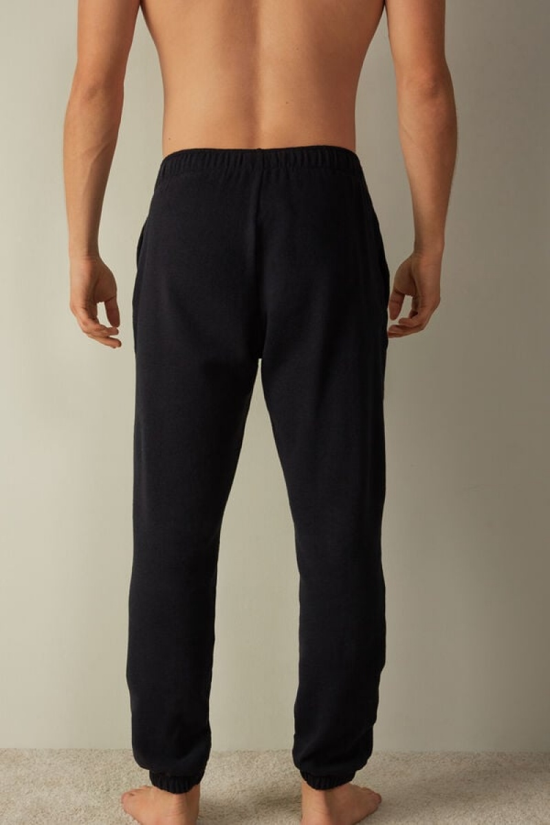 Pantaloni Barbati Intimissimi Tricot Albastri | RO QZ2966