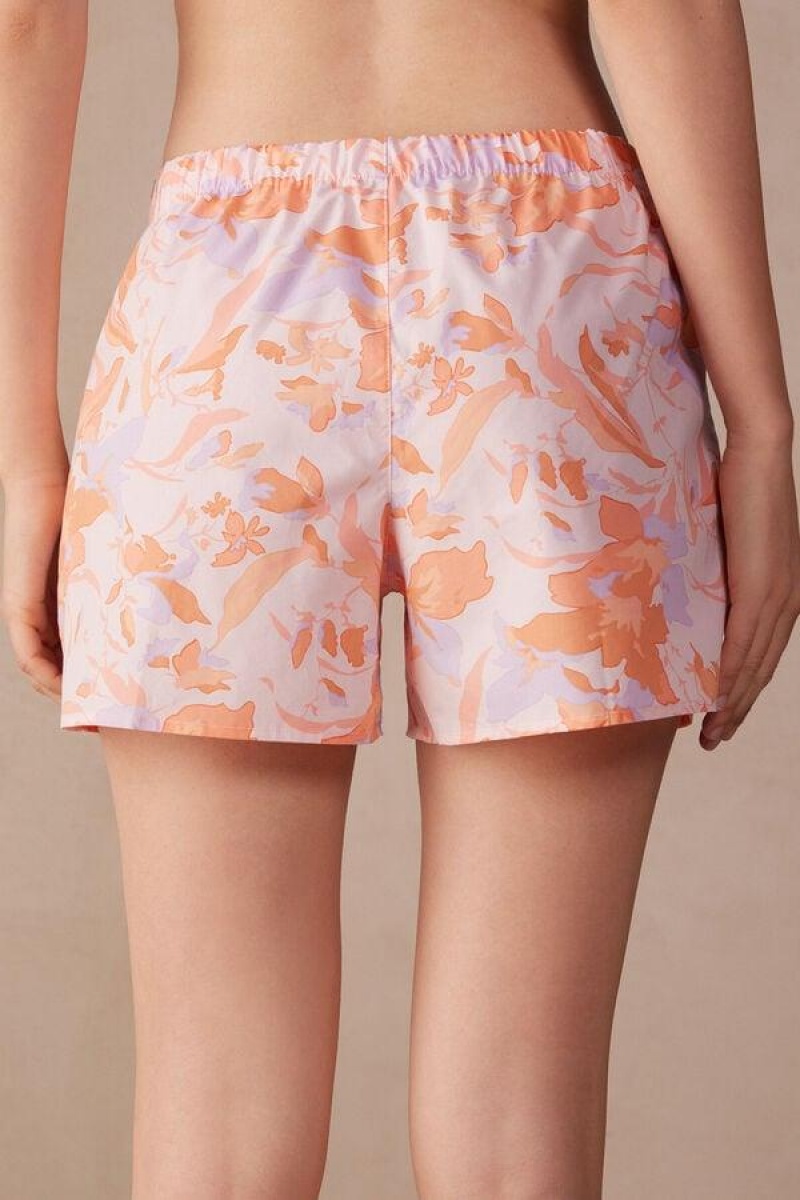 Pijama Dama Intimissimi Iris and Apricot Cloth Shorts Roz | RO FM1961