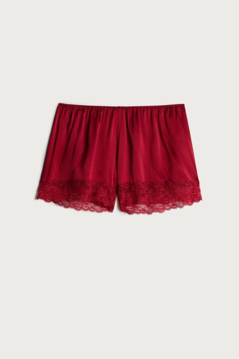 Pijama Dama Intimissimi Silk Shorts Rosii | RO UT2006