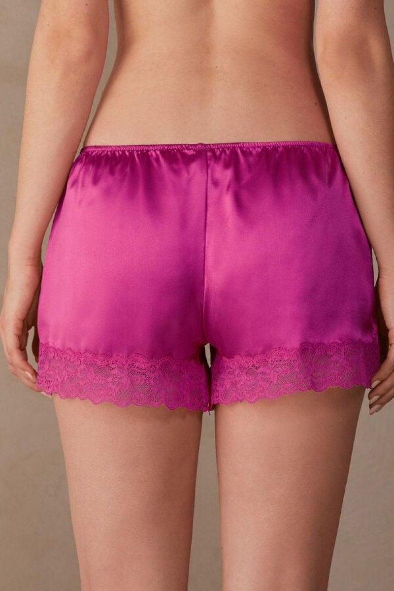 Pijama Dama Intimissimi Silk Shorts Roz | RO IS1981