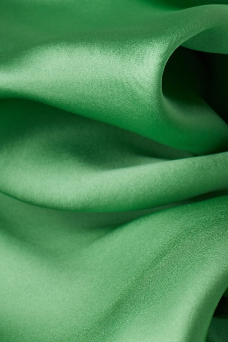 Short Sleeve Dama Intimissimi Silk and Modal Top Verde Menta | RO LH1862