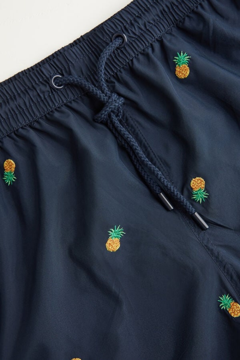 Sort Baie Barbati Intimissimi Embroidered Pineapple Albastri | RO BC2730