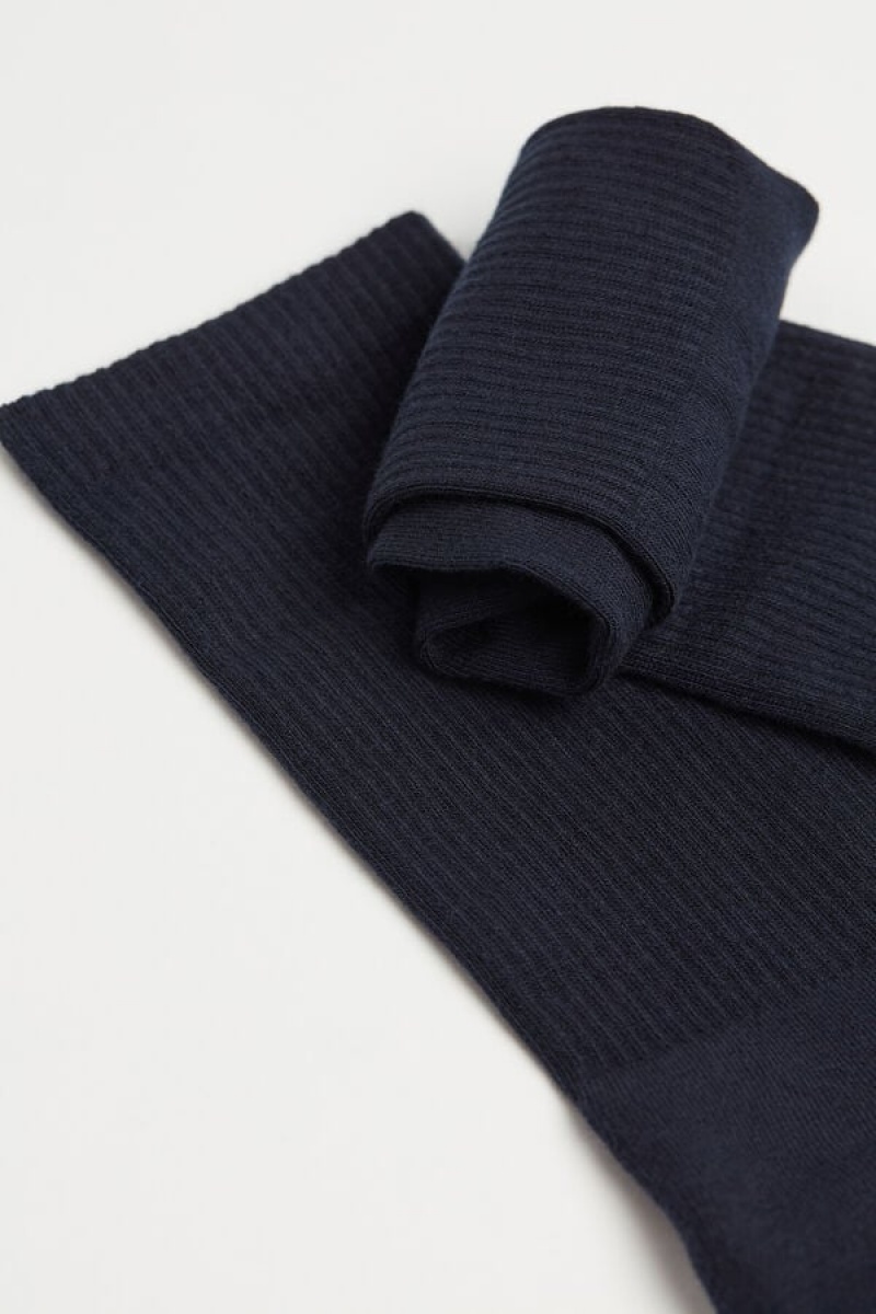 Sosete Barbati Intimissimi Scurte Terrycloth Albastri | RO QZ2824