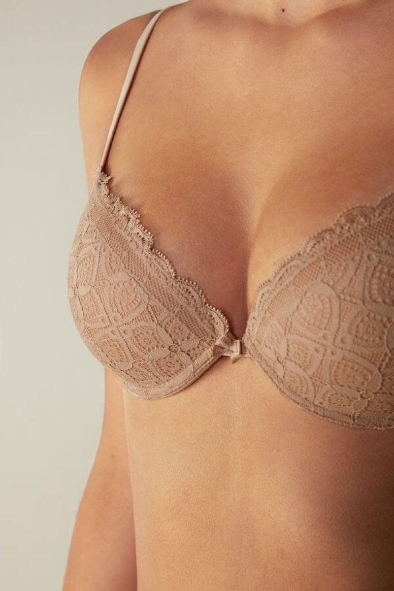 Sutiene Dama Intimissimi Bellissima Push-up in Dantela Bej | RO HK1313