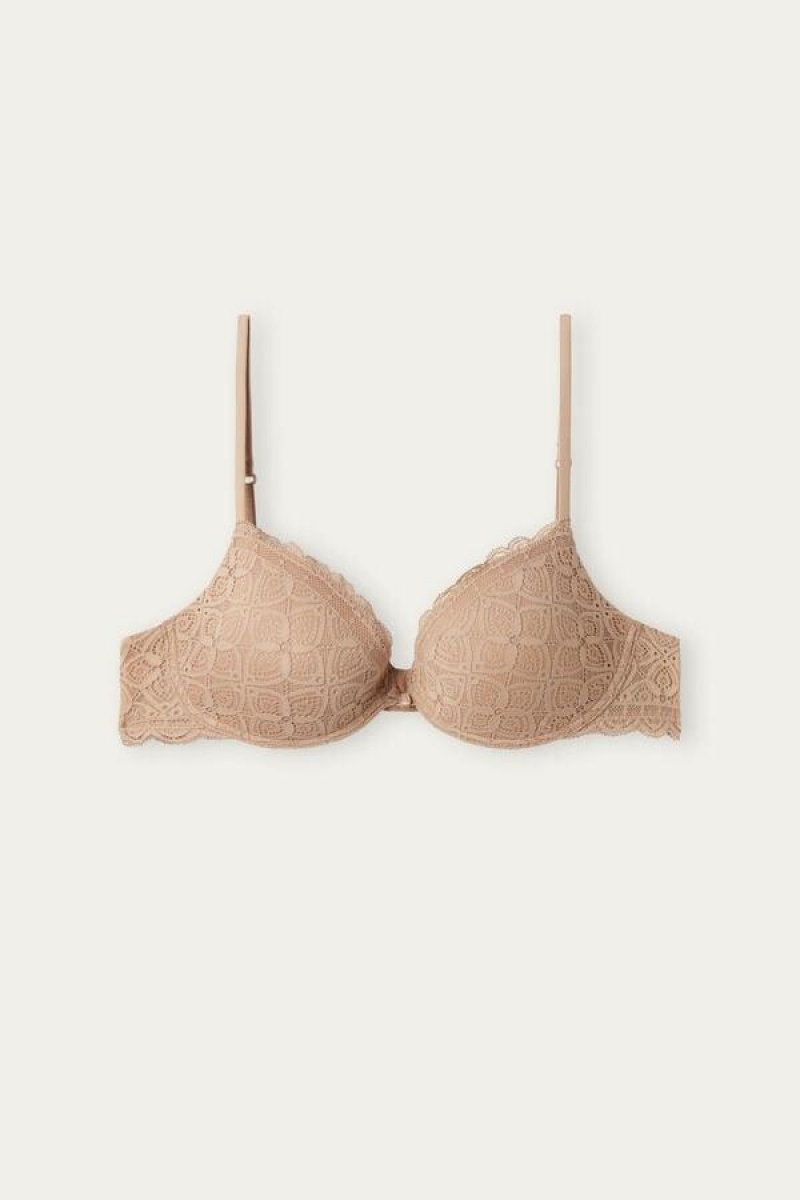 Sutiene Dama Intimissimi Bellissima Push-up in Dantela Bej | RO HK1313