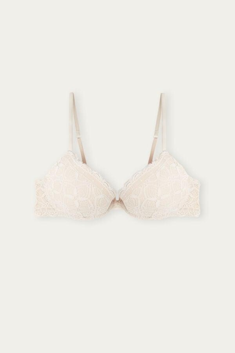 Sutiene Dama Intimissimi Bellissima Push-up in Dantela Roz | RO JJ1314