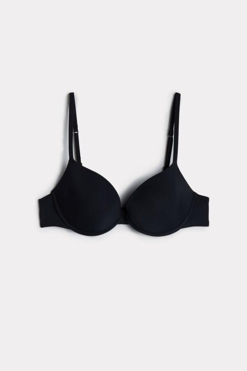 Sutiene Dama Intimissimi Bellissima Push-up in Microfiber Negrii | RO BC1347