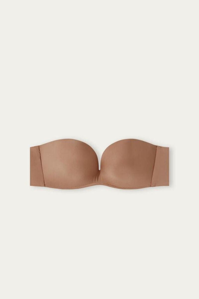 Sutiene Dama Intimissimi Daila Ultralight Microfiber Bandeau Bej | RO FM1207