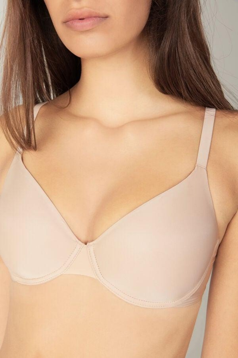 Sutiene Dama Intimissimi Francesca Ultralight Microfiber Balconette Bej | RO OR1618