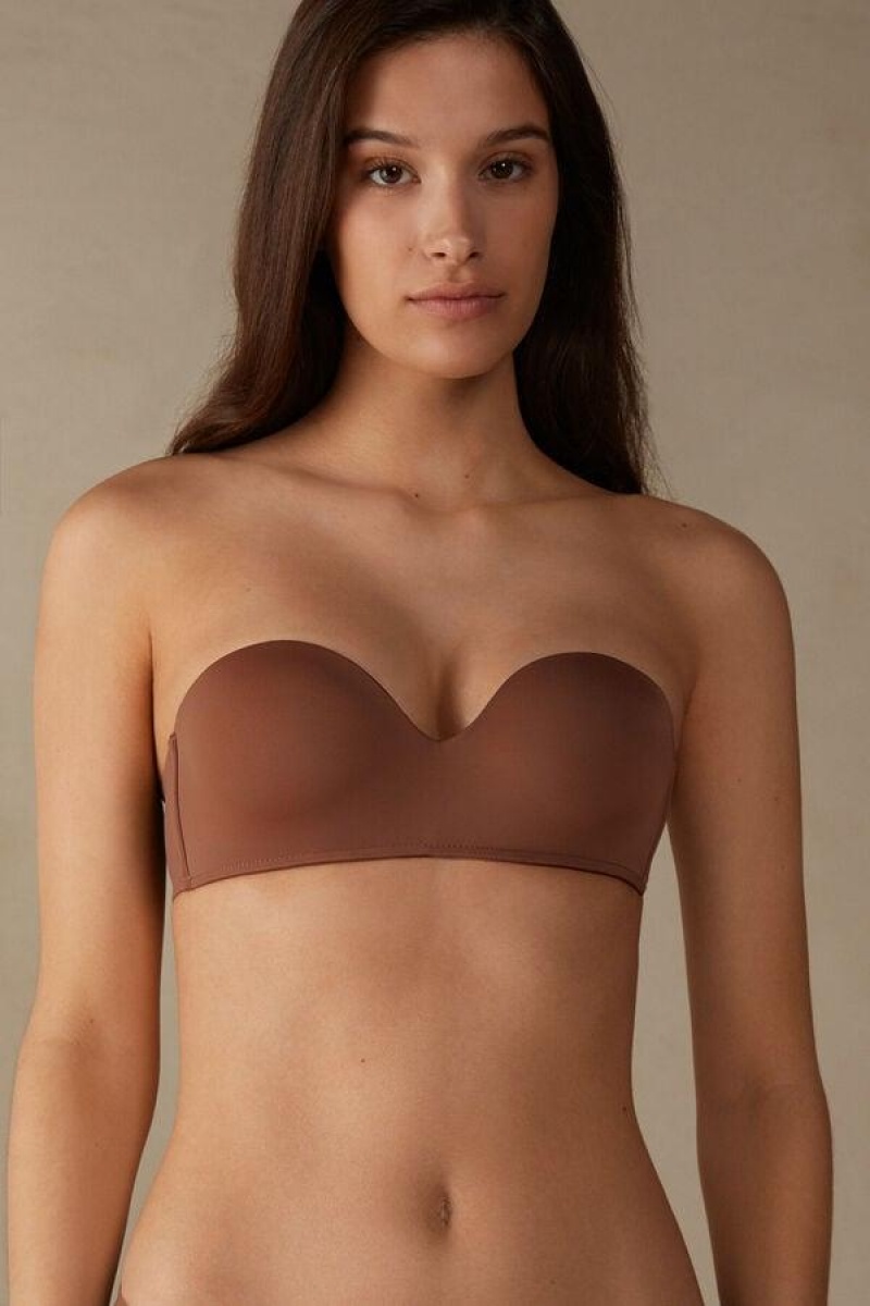 Sutiene Dama Intimissimi Gioia Bandeau Bej Inchis | RO JJ1210