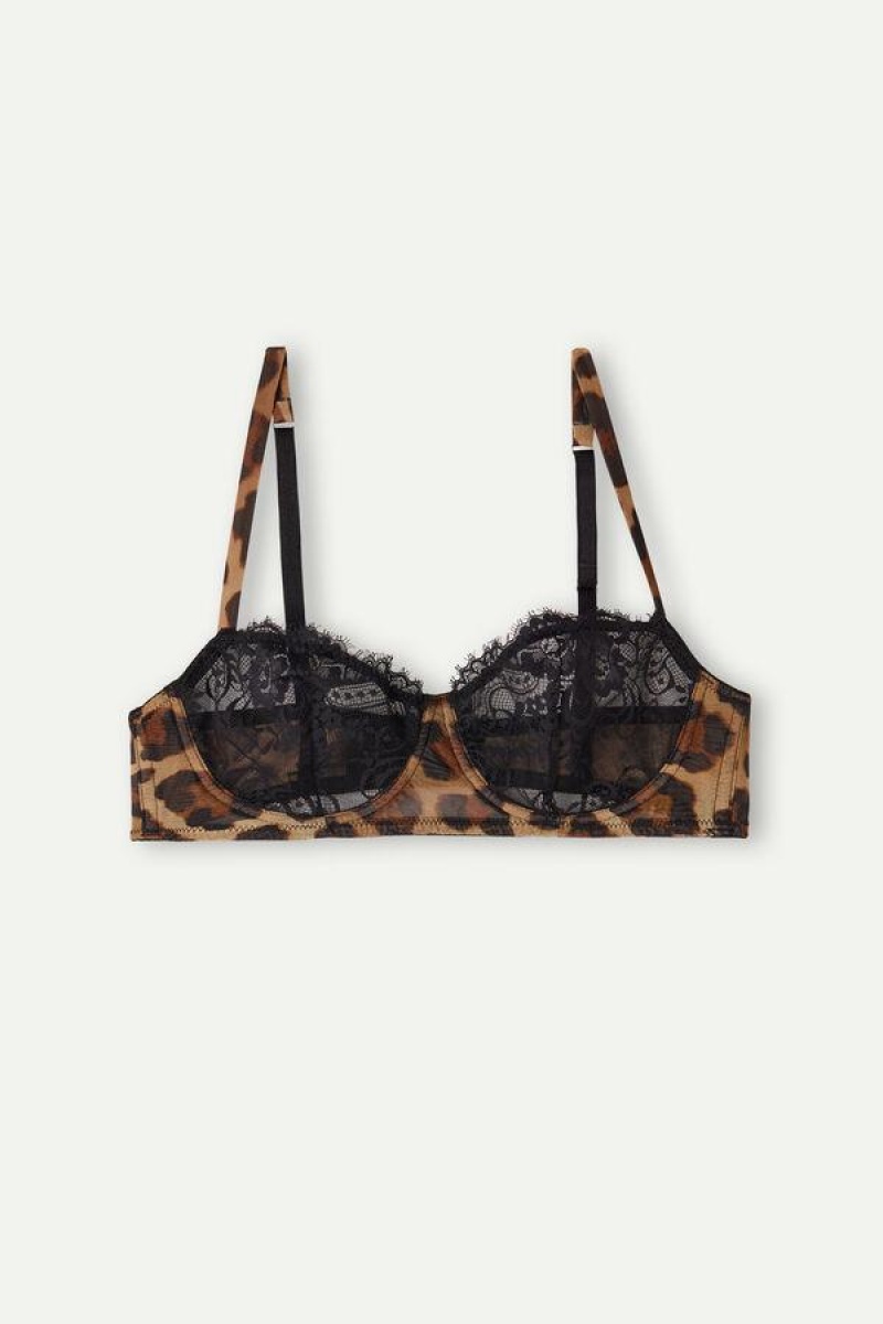 Sutiene Dama Intimissimi Lady Animalier Balconette Negrii | RO YU1537