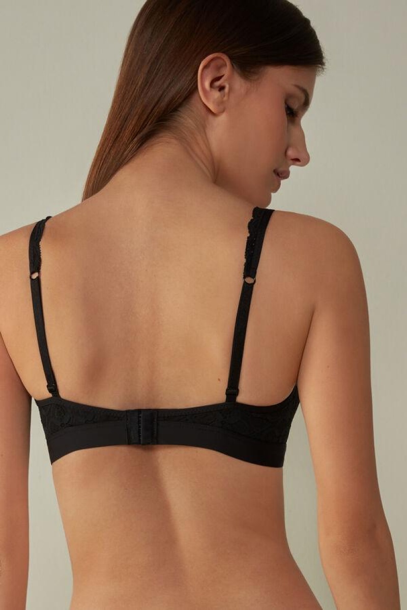 Sutiene Dama Intimissimi Lara Triangle in Dantela Negrii | RO RW1405