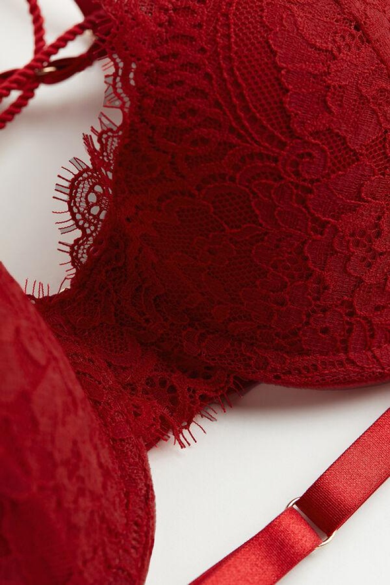 Sutiene Dama Intimissimi Loosen Heartstrings Sofia Balconette Rosii | RO QZ1558