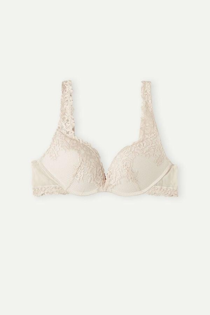 Sutiene Dama Intimissimi Pretty Flowers Gioia Super Push-up Roz | RO WY1299