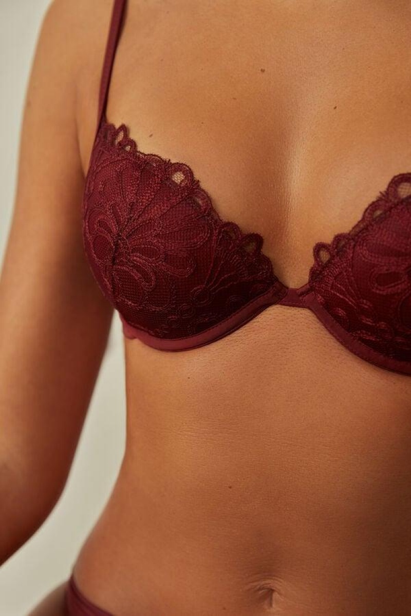 Sutiene Dama Intimissimi Romantic Life Bellissima Push-up Rosii Inchis | RO AP1308