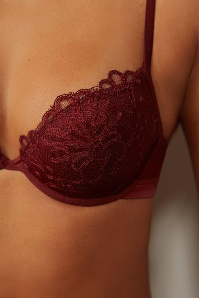 Sutiene Dama Intimissimi Romantic Life Bellissima Push-up Rosii Inchis | RO AP1308