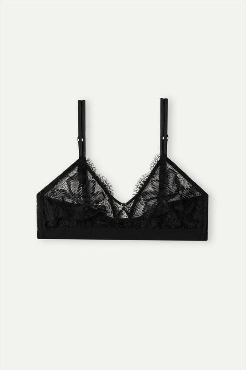 Sutiene Dama Intimissimi Sensual Unbounded Triangle Negrii | RO DN1388